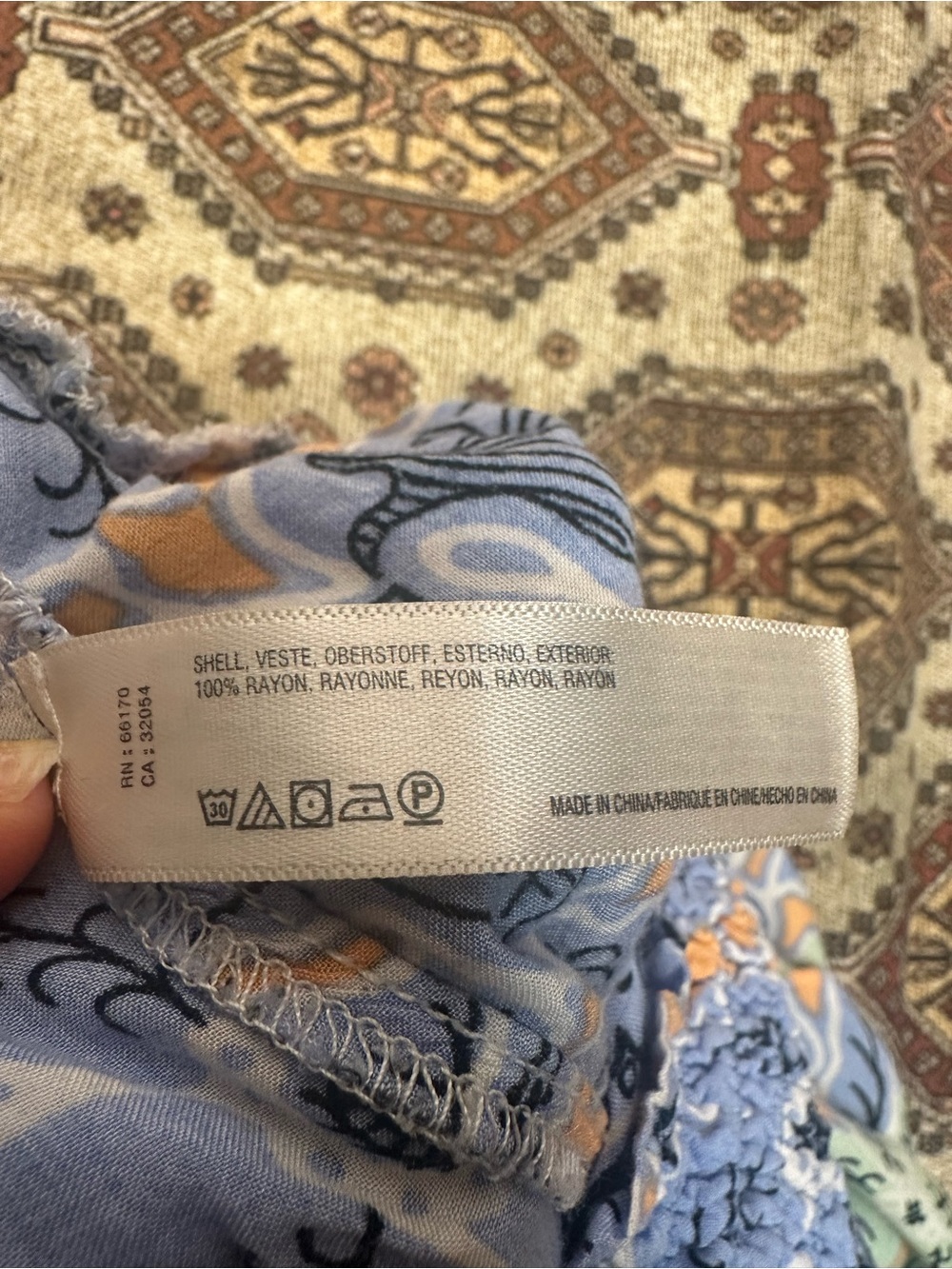 Anthropologie Saria Smocked Wide-Leg Pants Women’s M Floral Boho Rayon Palazzo - Picture 6 of 6